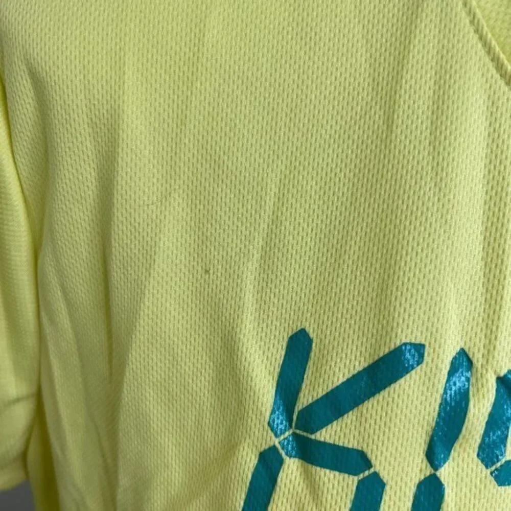 Nike Tee XL Neon Yellow Kiss My Fast Bright Short Sleeve T Shirt Dri Fit Used. s